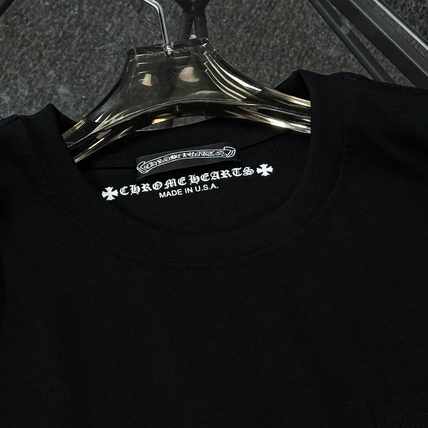 P180 Chrome Hearts 25 high version fabrics made of 300g high-density cotton, no deformation, no shrinkage, complete with three labels, same style for men and women, process: sleeve embroidery + digital printing, color: white, black, fluorescent green, SIZE: S-XL